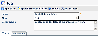 job deletecalendardates